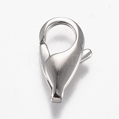 Tarnish Resistant Polished 316 Surgical Stainless Steel Lobster Claw Clasps STAS-Z013-06E-1