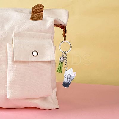 DIY Cute Tassel Keychain Making Kits DIY-OC0003-97-1