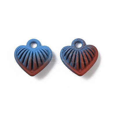 Spray Painted Alloy Pendants PALLOY-S038-15A-1