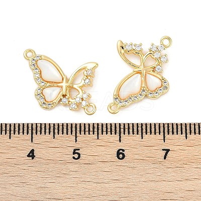 Brass Micro Pave Cubic Zirconia Pendants KK-U043-30G-01-1