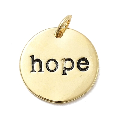 Brass Enamel Pendants KK-P338-18G-02-1