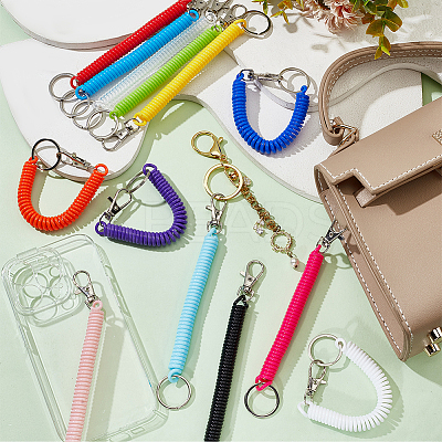 26Pcs 13 Colors Plastic Spring Rope for Mobile Phone Bag Accessories FIND-CP0001-61-1