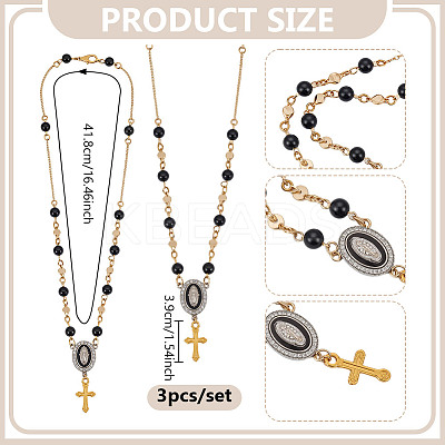 3Pcs Alloy Enamel & Acrylic Pendant Decoration HJEW-NB00280-1