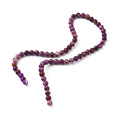 Natural Imperial Jasper Beads Strands G-WH0018-040B-1