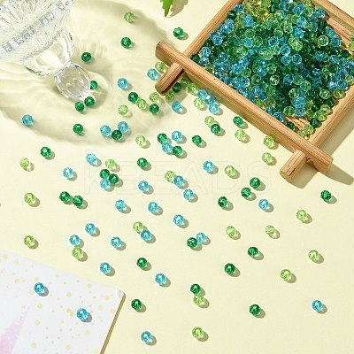 3 Colors Transparent Glass Beads EGLA-TZ0001-01-1
