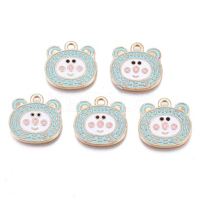 Alloy Enamel Pendants ENAM-N054-74A-1