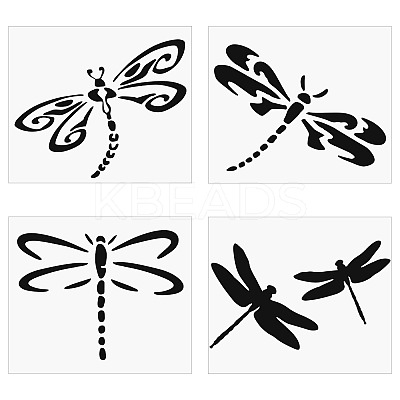 8 Sheets 4 Styles PET Waterproof Car Stickers STIC-GF0001-10B-1