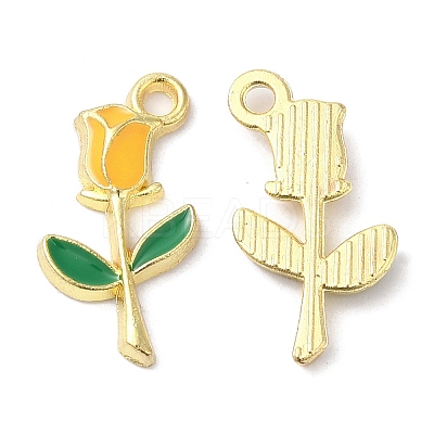 Eco-friendly Alloy Enamel Pendants PALLOY-M212-21G-1