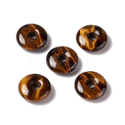 Natural Tiger Eye Pendants G-E135-03K-1