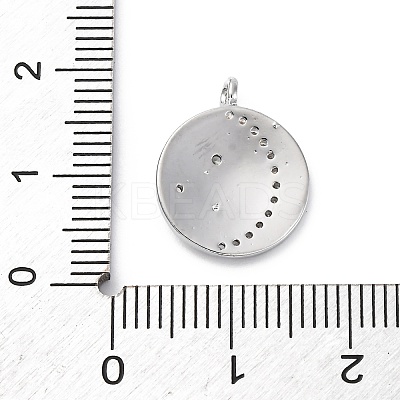 Brass Micro Pave Cubic Zirconia Pendants KK-D360-08P-1