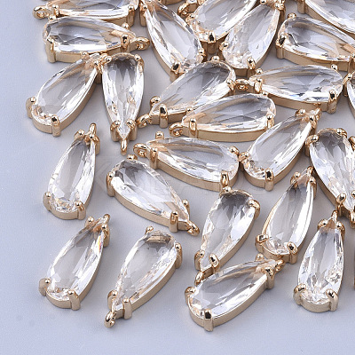 Transparent Glass Pendants X-GLAA-T007-22F-1
