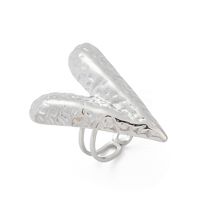 304 Stainless Steel Cuff Rings RJEW-D306-05P-1