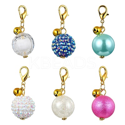 Acrylic Pendant Decorations HJEW-JM01799-1