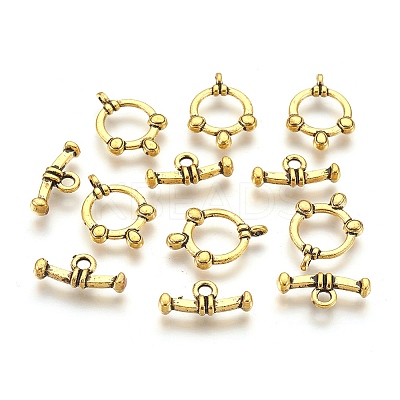 Tibetan Style Toggle Clasps GLF5026Y-NF-1