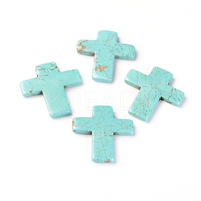 Natural Howlite Cabochons TURQ-L031-031C-1