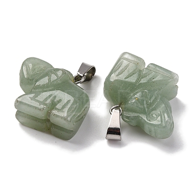 Natural Green Aventurine Pendants G-B127-05P-02-1