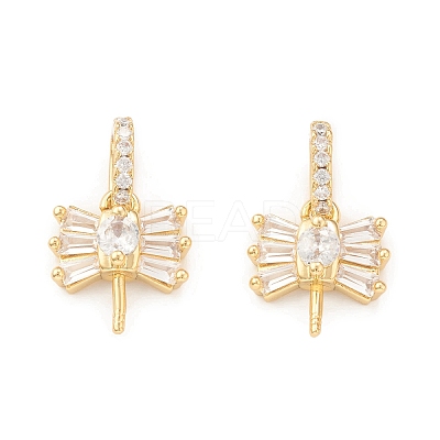 Eco-Friendly Brass Micro Pave Cubic Zirconia Pendants KK-I698-30G-1