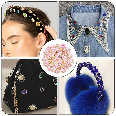 100Pcs Teardrop/Heart/Star Sew on Rhinestones GACR-TA0001-07E-1
