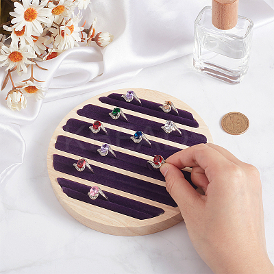 6-Slot Wood Ring Display Stands RDIS-WH0011-30-1