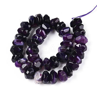 Natural Agate Beads Strands G-N356-01A-13-1