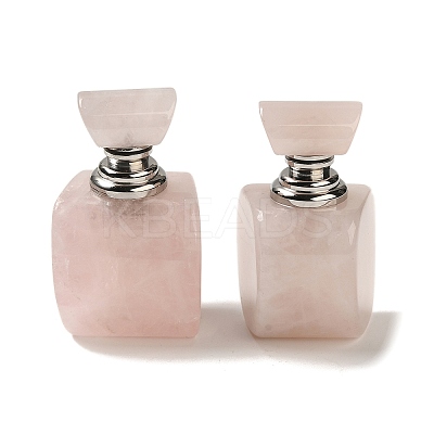 Natural Rose Quartz Dropper Perfume Bottles DJEW-H010-02P-02-1