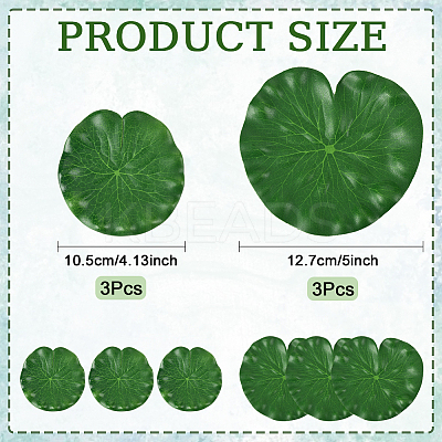 Artificial EVA Foam Lotus Leaf & Flower AJEW-SP0003-26C-1