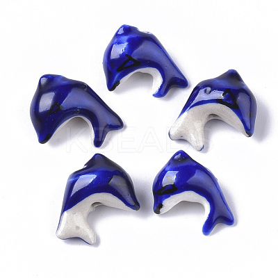Handmade Porcelain Beads X-PORC-N004-105A-1
