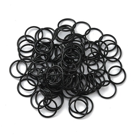 100Pcs Baking Paint Zinc Alloy Open Jump Rings FIND-WH0032-85B-06-1