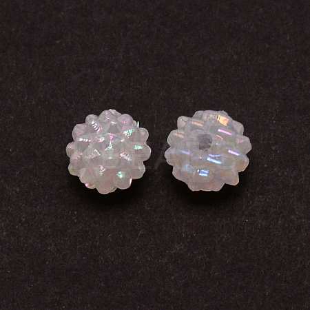 Opaque Acrylic Waxberry Beads OACR-CJC0006-01E-1