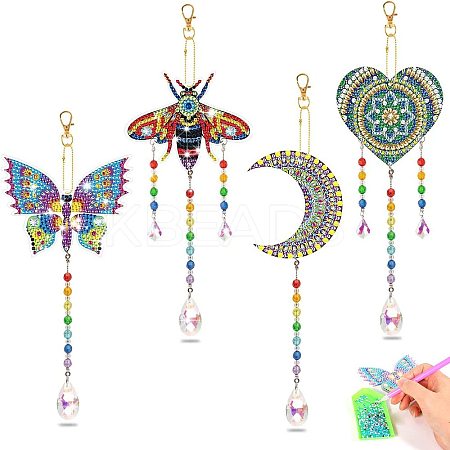 Diamond Art Painting Suncatcher Kits PW-WG78608-06-1