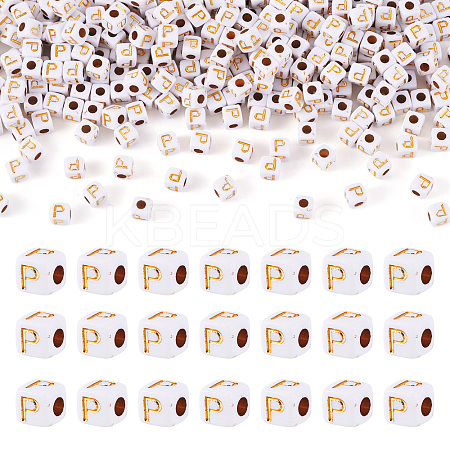 Opaque Acrylic Beads MACR-TAG0001-07P-1