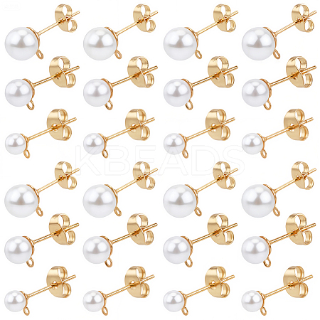 304 Stainless Steel Stud Earring Findings EJEW-SP0001-17M-1