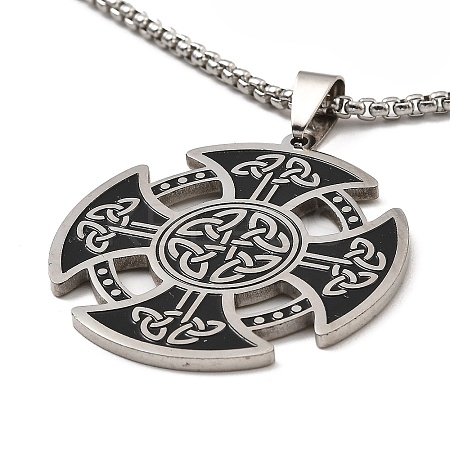 Non-Tarnish 201 Stainless Steel Pendant Necklaces LS-NJEW-B095-04-1