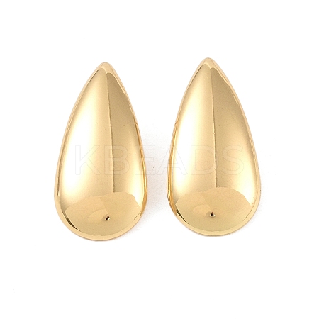 Teardrop 304 Stainless Steel Stud Earrings for Women EJEW-K278-25G-1