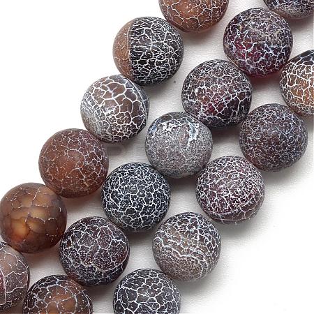 Natural Weathered Agate Bead Strands G-S237-8mm-11-1
