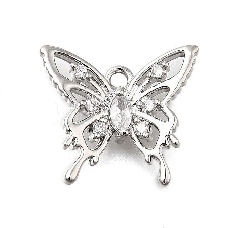 Brass Micro Pave Cubic Zirconia Charms LS-KK-Q048-04P-1