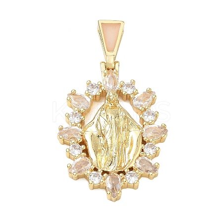 Religion Brass Pave Cubic Zirconia Pendants CU-CBA83A6-01D-G04-1