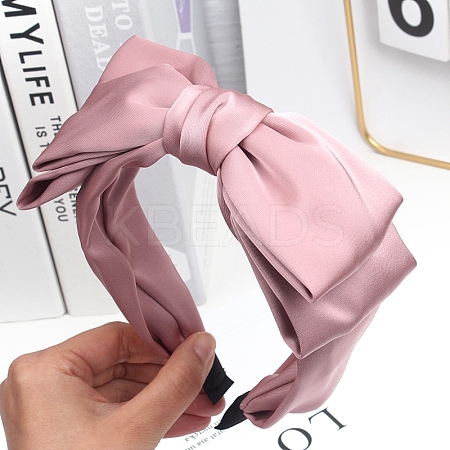 Cloth Bowknot Hair Bands for Women Girls PW-WG05148-05-1