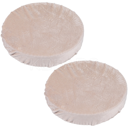 Velvet Round Stool Cover AJEW-WH20020-290C-1