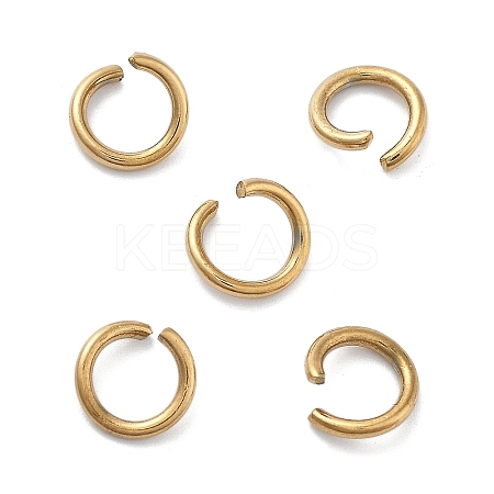 Ion Plating(IP) 304 Stainless Steel Open Jump Rings STAS-M081-01G-06-1