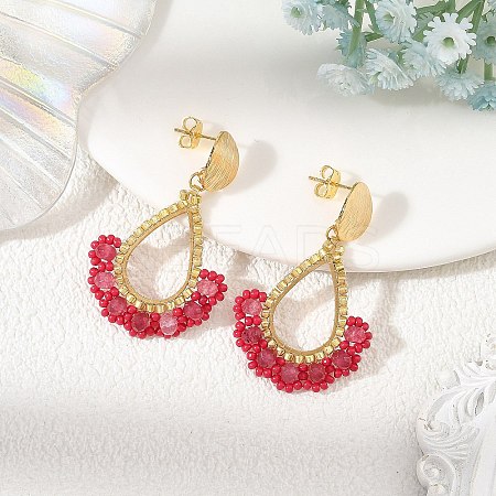 201 Stainless Steel Stud Earrings EJEW-MZ00809-02-1