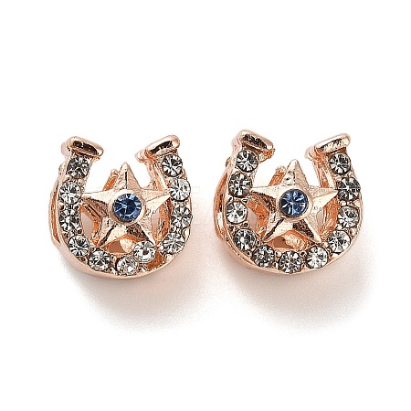 Alloy Rhinestone European Beads FIND-Q115-06RG-1