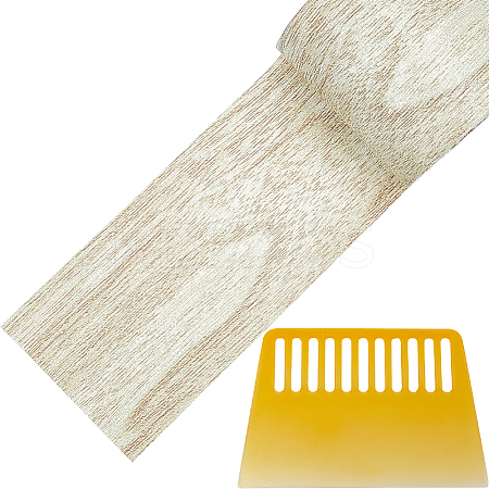 1 Roll Non-woven Fabrics Imitation Wood Grain Adhesive Tape DIY-GF0008-77C-1