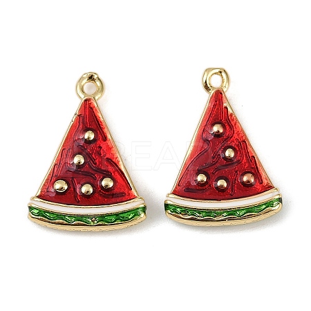 Brass Enamel Pendants KK-I358-070G-01-1