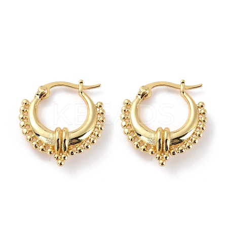 Chunky Small Huggie Hoop Earrings for Women EJEW-C002-24G-RS-1