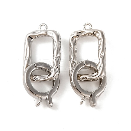 Brass Fold Over Clasps KK-U016-09P-1
