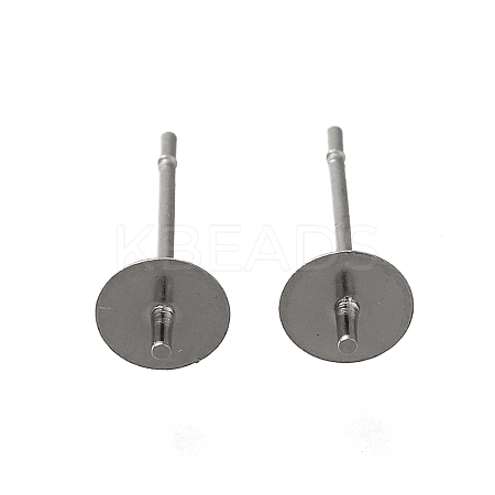 Anti-Tarnish 304 Stainless Steel Stud Earring Findings STAS-P370-01C-P-1