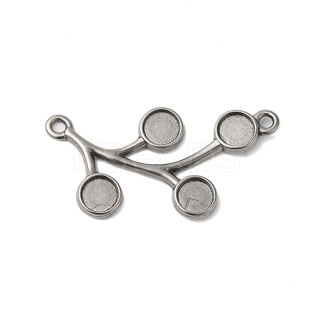 Non-Tarnish 304 Stainless Steel Pendant Cabochon Settings STAS-N103-72P-1