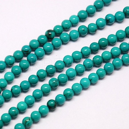 Natural Magnesite Beads Strands TURQ-L019-2mm-01-1