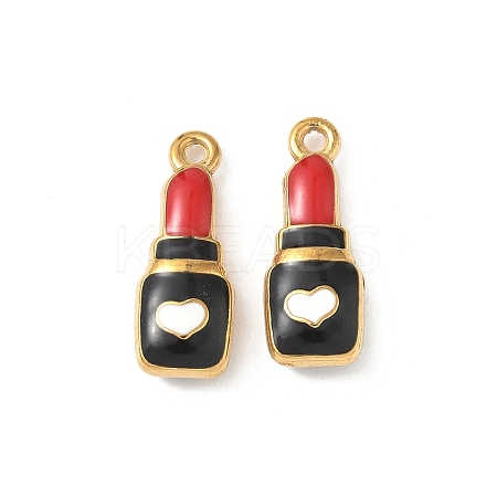 304 Stainless Steel Enamel Pendants STAS-I346-06G-01-1